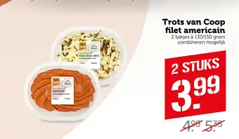 Coop Trots van Coop filet americain aanbieding