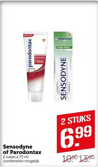 Coop Sensodyne of Parodontax aanbieding