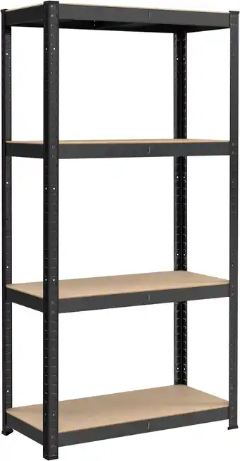 Amazon SONGMICS Heavy duty rek, kelderrek, opbergrek, 40 x 80 x 160 cm, rek met stalen frame, tot 520 kg belastbaar, 4 verstelbare p aanbieding