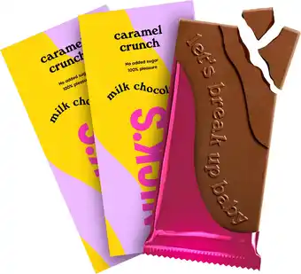 Amazon NICKS Melkchocolade karamel, Keto Chocoladeblokken zonder toegevoegde suikers, koolhydraatarme, glutenvrije, palmolievrije ch aanbieding