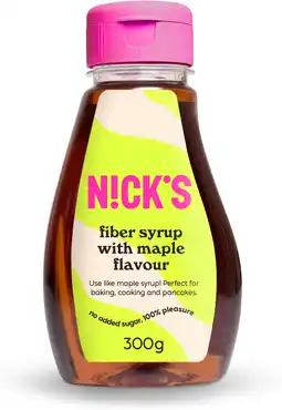 Amazon NICKS Fiber Syrup met Esdoornsmaak, vezelrijke syroop natuurlijke keto-zoetstof zonder toegevoegde suiker, glutenvrij, low ca aanbieding