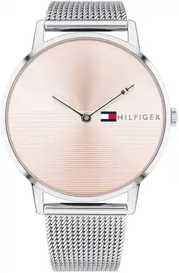 Amazon Tommy Hilfiger Analoog kwartshorloge voor dames met roestvrij stalen armband 1781970 aanbieding