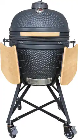 Intratuin Intratuin kamado barbecue Urban Chef Large Deluxe Mat Zwart D 59 H 133 cm aanbieding