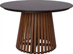 Intratuin Intratuin eettafel Liam zwart D 120 H 74 cm aanbieding