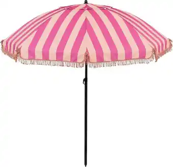 Intratuin In the Mood Collection parasol Rissy roze strepen 30+UV D 220 cm aanbieding