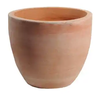 Welkoop Mega Collections Whitewash Egg - Bloempot - Terracotta aanbieding