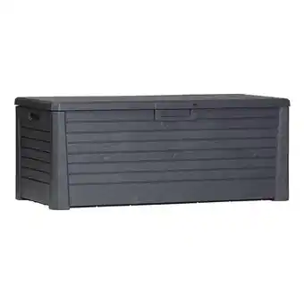 Leen Bakker Kussenbox Florida - antraciet - 60x148x72 cm aanbieding