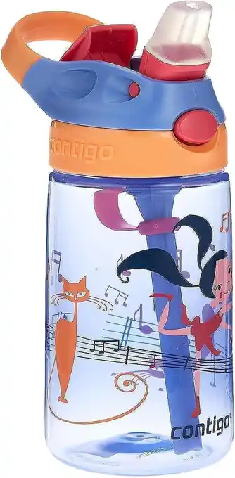 Amazon Contigo Gizmo Flip Autospout kinderdrinkfles met rietje, BPA-vrije waterfles, lekvrij, ideaal voor kleuterschool, school en s aanbieding