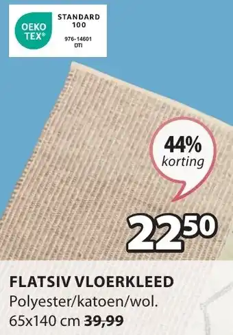 Jysk FLATSIV VLOERKLEED 65 x 140 cm aanbieding