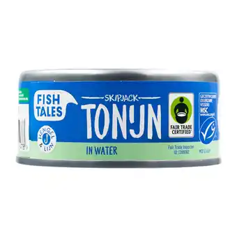Dekamarkt Fish Tales Skipjack tonijn in water aanbieding