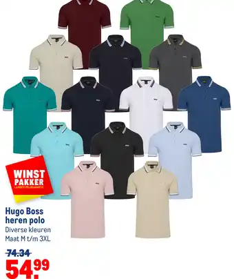 Makro Hugo Boss heren polo aanbieding