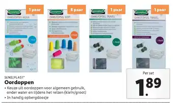 Lidl Sensiplast Oordoppen aanbieding