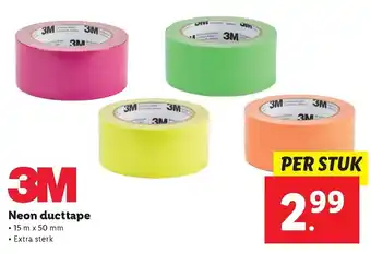 Lidl 3M Neon ducttape 15m*50mm aanbieding