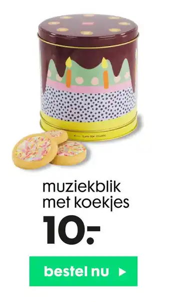 HEMA Muziekblik Met Koekjes aanbieding