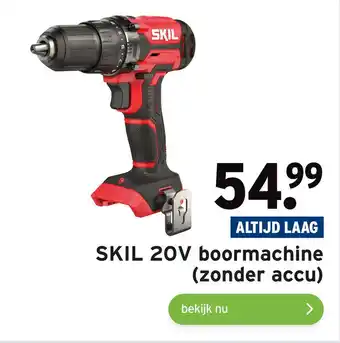 GAMMA SKIL 20V boormachine (zonder accu) aanbieding