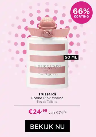 ICI Paris XL Trussardi Donna Pink Marina Eau de Toilette aanbieding