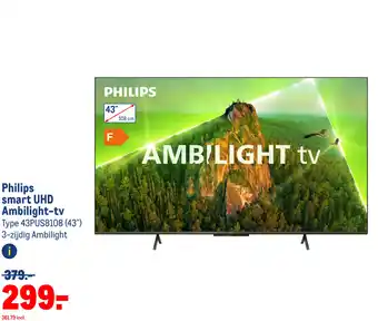 Makro Philips smart UHD Ambilight-tv aanbieding