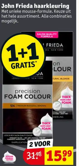 Kruidvat John Frieda haarkleuring aanbieding