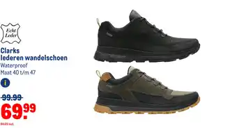 Makro Clarks lederen wandelschoen aanbieding