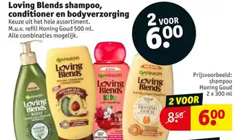 Kruidvat Loving Blends shampoo, conditioner en bodyverzorging aanbieding