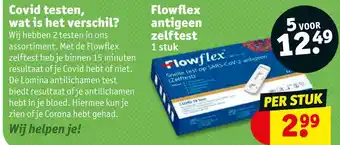 Kruidvat Covid testen, wat is het verschil? aanbieding