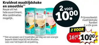 Kruidvat Kruidvat maaltijdshake en smoothie* aanbieding