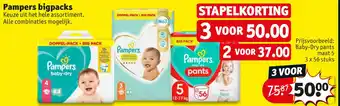 Kruidvat Pampers bigpacks aanbieding