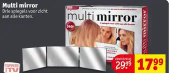 Kruidvat Multi mirror Drie spiegels voor zicht aan alle kanten. aanbieding