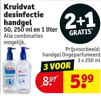 Kruidvat Kruidvat desinfectie handgel aanbieding