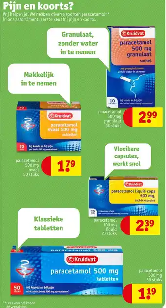 Kruidvat Pijn en koorts? aanbieding