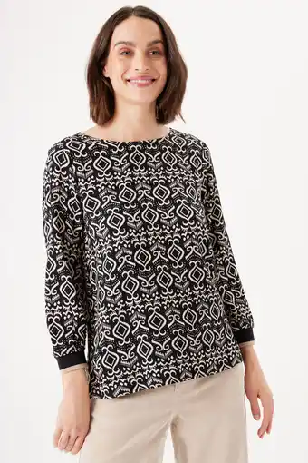 Jeans Centre Garcia blouse met print aanbieding