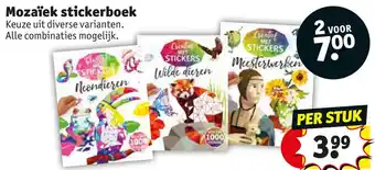 Kruidvat Mozaïek stickerboek aanbieding