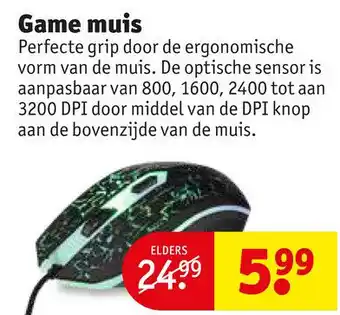 Kruidvat Game muis aanbieding