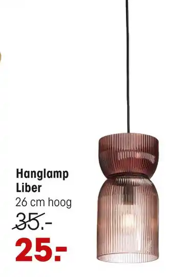 Kwantum Hanglamp Liber Bruin aanbieding