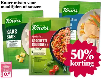 Boon`s Markt Knorr mixen voor maaltijden of sauzen 65 gram aanbieding