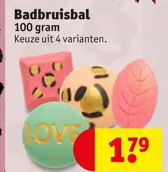 Kruidvat Badbruisbal aanbieding