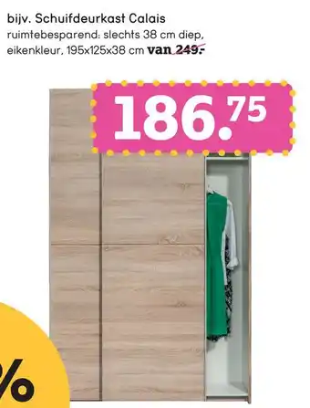 Leen Bakker Schuifdeurkast Calais aanbieding