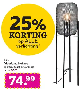 Leen Bakker bijv. Vloerlamp Meknes aanbieding