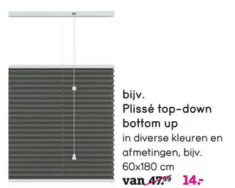 Leen Bakker bijv. Plissé top-down bottom up aanbieding