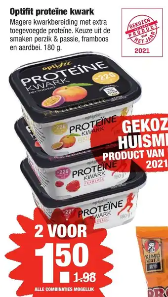 ALDI Optifit Proteїne kwark 2*180g aanbieding