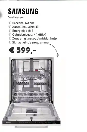 Superkeukens Samsung vaatwasser aanbieding