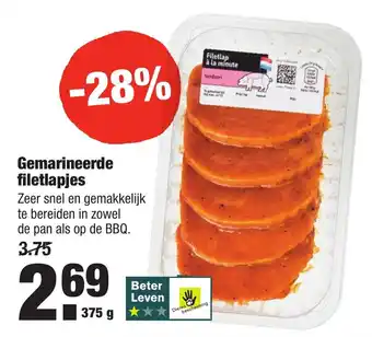 ALDI Gemarineerde filetlapjes 375g aanbieding