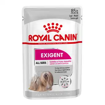 Zooplus 48x85g Exigent Royal Canin Care Nutrition Hondenvoer aanbieding