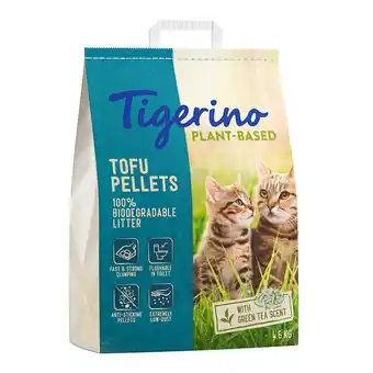 Zooplus 2x 4,6 kg Tigerino Plantaardige Kattenbakvulling aanbieding