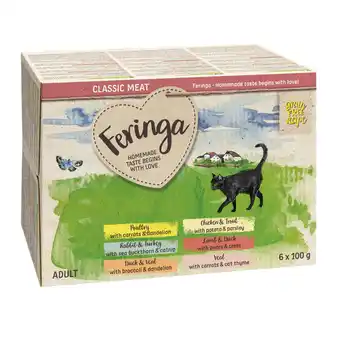 Zooplus 24x100g Kuipje II (6 soorten) Feringa Kattenvoer aanbieding