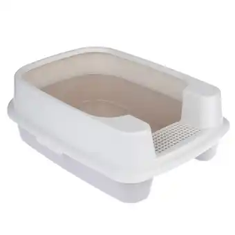 Zooplus TIAKI Toiletbak Toyger crème/lichtgrijs voor katten aanbieding