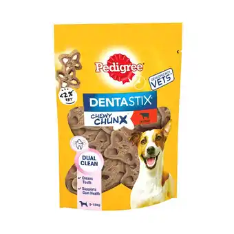 Zooplus Pedigree Dentastix Chewy Chunx Voordeelpakket: 5 x 68 g Mini hondensnacks met Rund (voor kleine honden) aanbieding