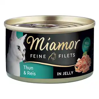 Zooplus 24x100g Fijne Filets Tonijn & Rijst Miamor Kattenvoer aanbieding