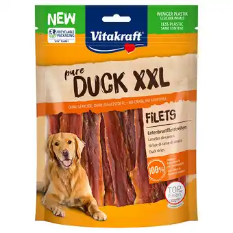 Zooplus 2x250g pure DUCK XXL Eendenrepen Vitakraft Hondensnacks aanbieding