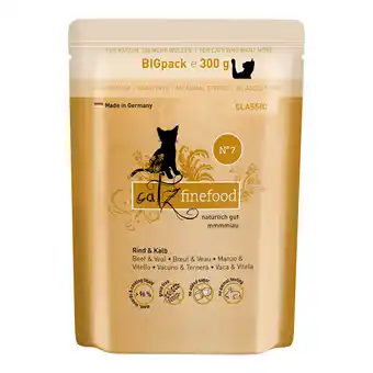 Zooplus Voordeelpakket: 24x300g catz finefood Rund & Kalf Nat kattenvoer aanbieding